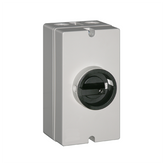 Telergon Enclosed switch, size 00, 2-pole, 55A